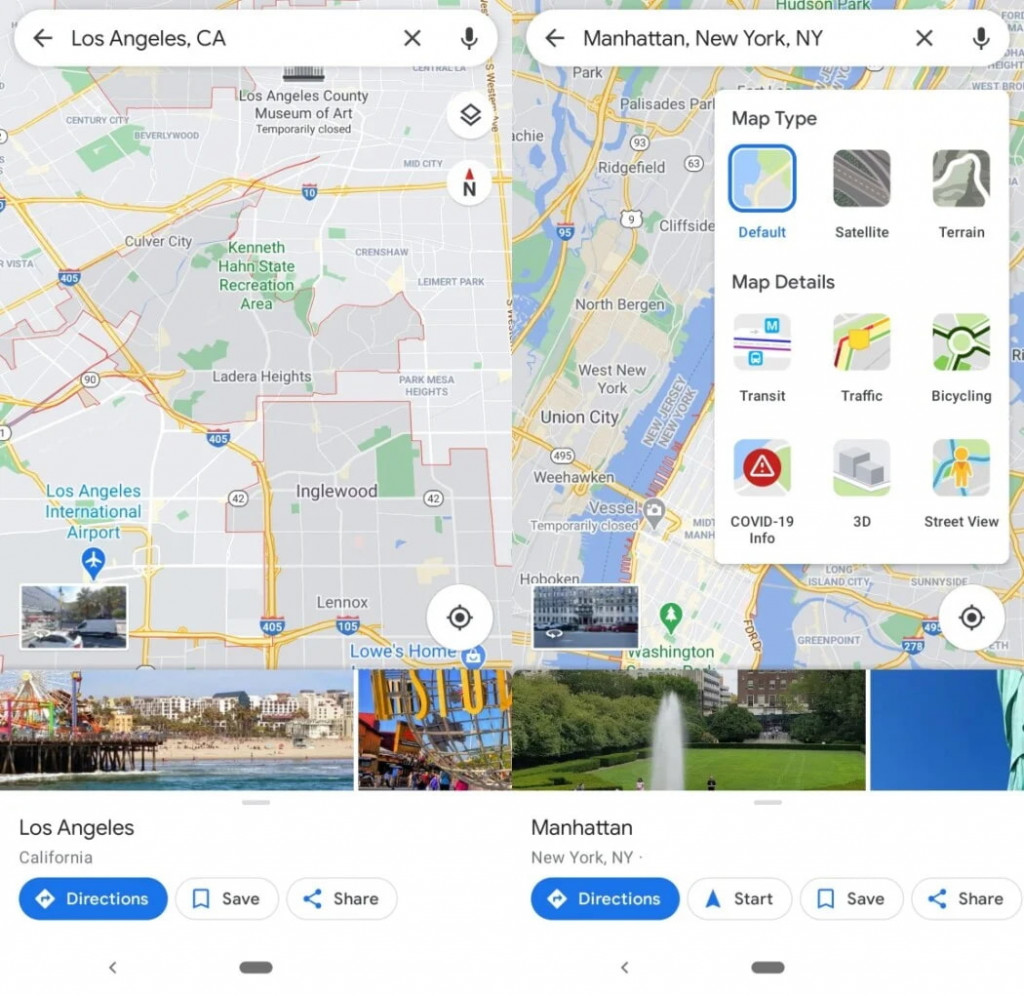 google maps app for usa trip